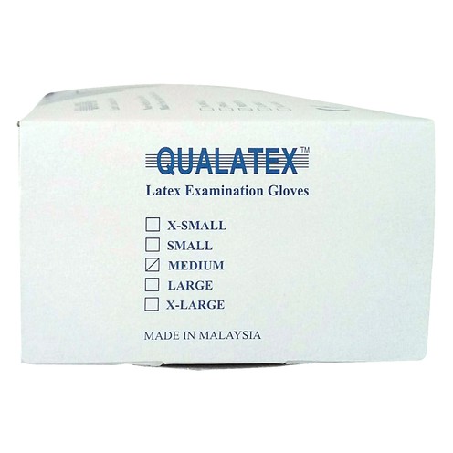 Gepuderte Latexhandschuhe