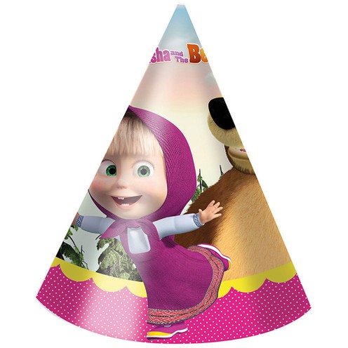 Hat Masha and the Bear 6 pcs