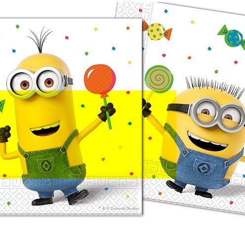 Paper Napkins Minions 20 pcs