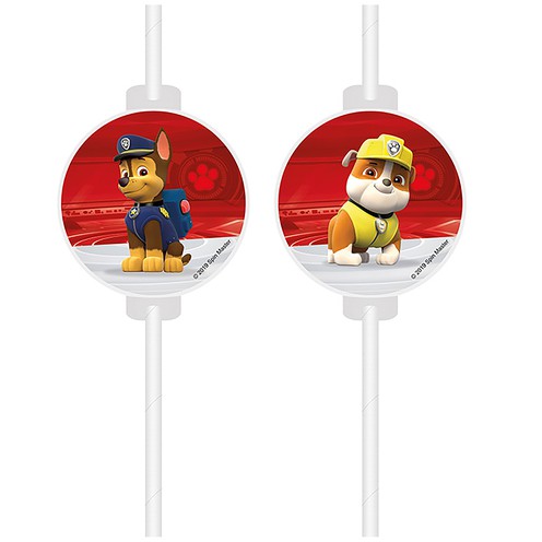 Straws Paw Patrol 4 pcs