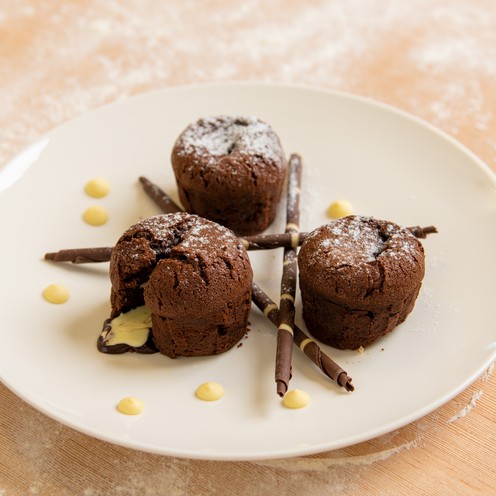 Schokoladensoufflé backfertig (6 Stück)