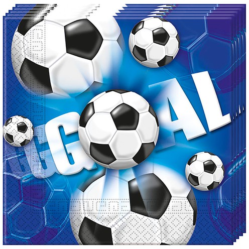 Paper Napkins Football 20 pcs