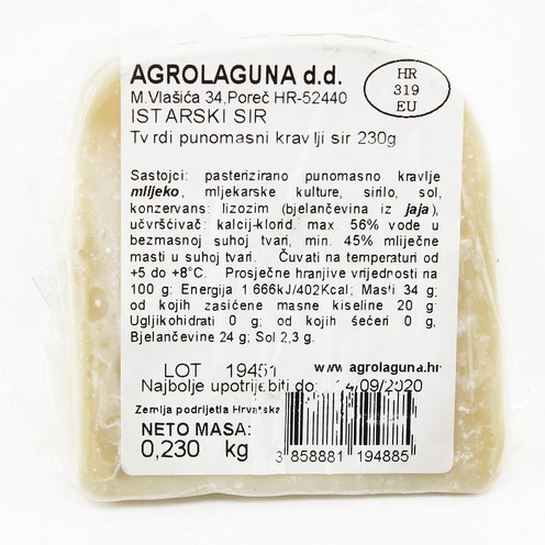 Špin Istrian cow cheese 230 g