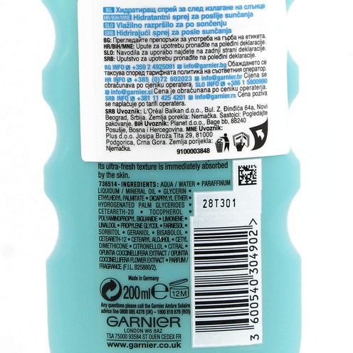 Garnier Ambre Solaire after-sun spray 200 ml