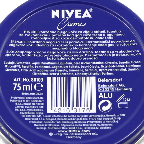 Nivea Pflegecreme, 75 ml