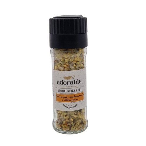 Aromatisiertes Salz - Orange, Rosmarin und Thymian 90 g