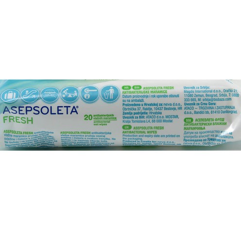 Asepsoleta Fresh tissues 20/1