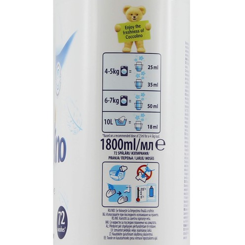 Coccolino fabric softner Sensitive 1800 ml