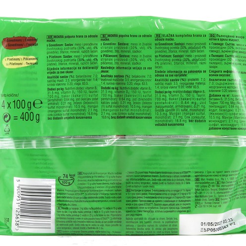 Kitekat hrana za mačke mix meso 100 g (4 kom)