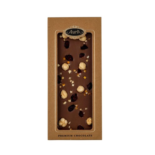 Premium milk chocolate with dried fruits Aura 120 g