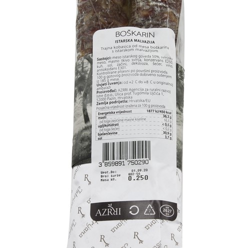 Sausage Istrijana 'Boškarin' Istrian Malvasia 250 g