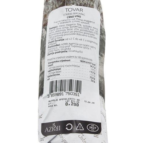 Eselsalami in Rotwein 200 g