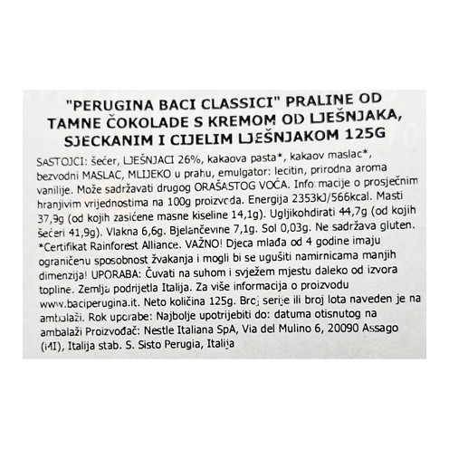 Pralinen Classico Baci Perugina 125 g
