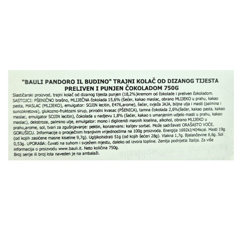 Pandoro il Budino Bauli 750 g