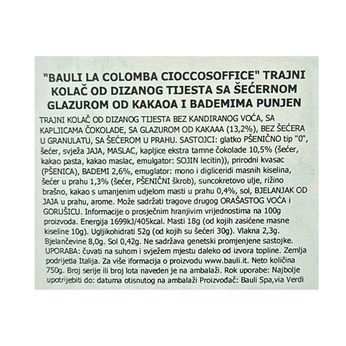 Colomba Ciocosoffice 750 g