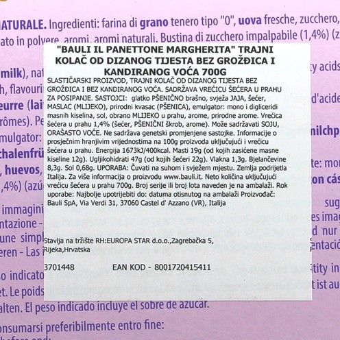 Bauli Margherita 700 g