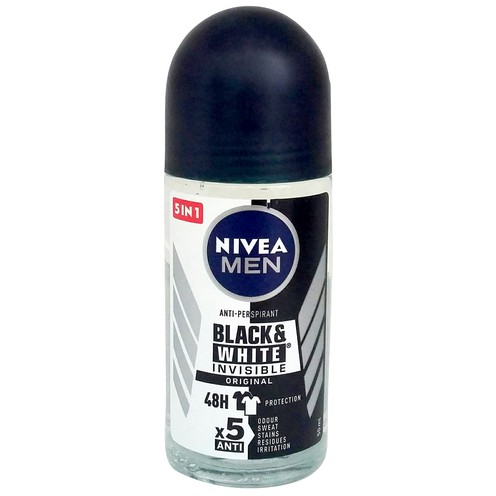 Nivea Men Invisible for Black & White roll-on Deodorant 50 ml