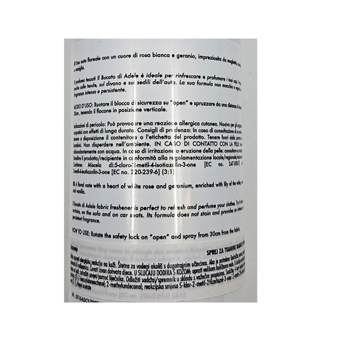 Sprej za tkanine ''Il bucato di Adele'' – Bianco puro 250 ml