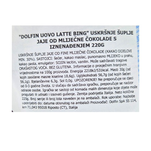 Chocolate egg Bing 220 g