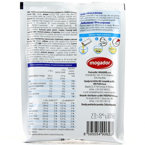 Haferbrei Mandel-Honig-Vanillegeschmack 65 g
