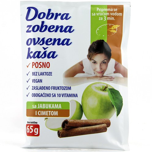 Dobra zobena kaša jabuka - cimet 65 g