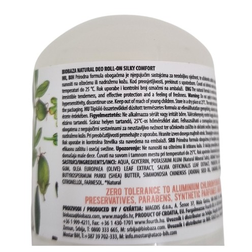 Biobaza Silky Comfort Deodorant Roll-on 50 ml