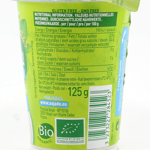 Sojade Natural Joghurt 125 g