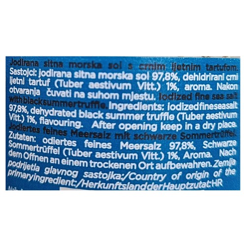 Salz mit schwarzem Trüffel 90 g