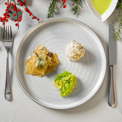 DIY Festive meal kit - Cod with "posutice" pasta and kale