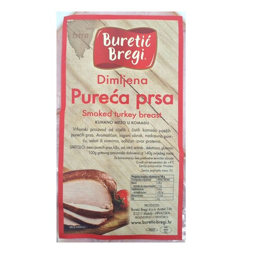 Dimljena pureća prsa narezana 100 g