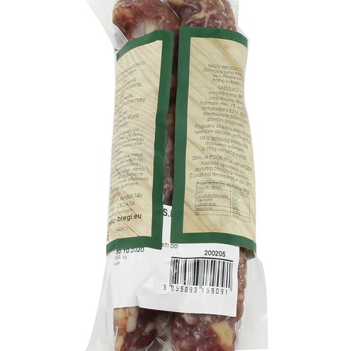 Dry Istrian sausage with rosemary 167 g