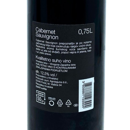 Cabernet Sauvignon 2022 Agrolaguna for Valamar 0,75 l