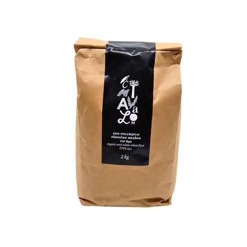 Eco semi-white wheat flour type 850 2 kg