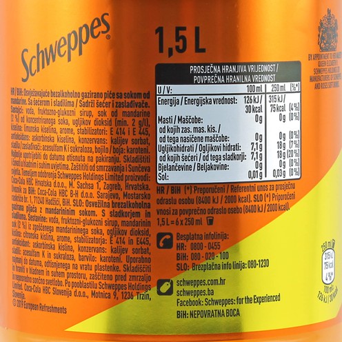 Schweppes Tangerine 1,5 l