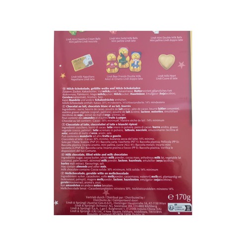 Lindt Teddy Adventskalender 170 g