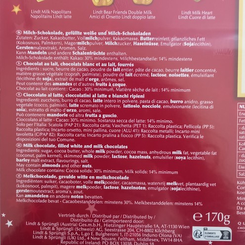Lindt Teddy Adventskalender 170 g