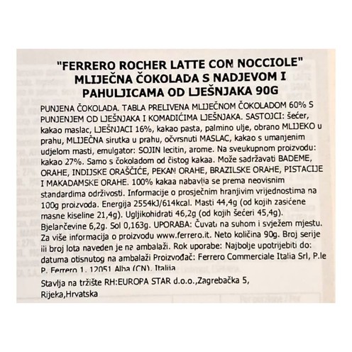 Čokolada Ferrero Rocher 90 g
