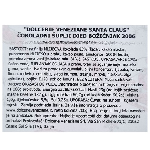 Čokoladni Djed Božićnjak 200 g