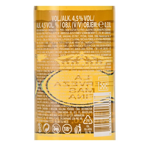 Beer Corona extra 0,33 l