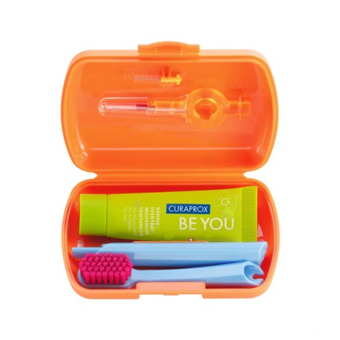 Travel set Ortho orange Curaprox