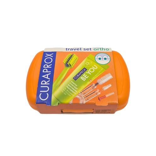Travel set Ortho orange Curaprox