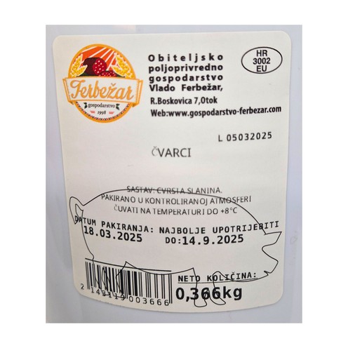 Grieben vom schwarzen slawonischen Schwein ca. 350 g