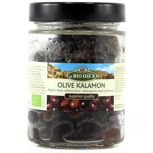 Schwarze Kalamata Oliven (entkernt) La Bio Idea 180 g