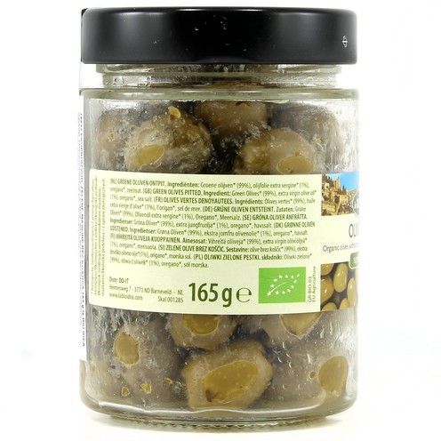 Pitted green olive La Bio Idea 180 g