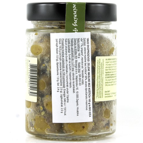 Pitted green olive La Bio Idea 180 g