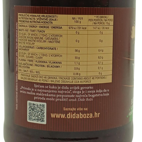 Extra sour cherry jam Dida Boža 690 g