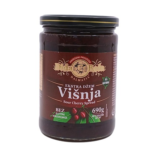 Extra sour cherry jam Dida Boža 690 g