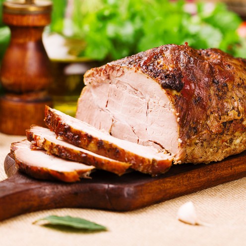 Gebratene Spanferkel-Roulade für 4 Personen (1 kg)