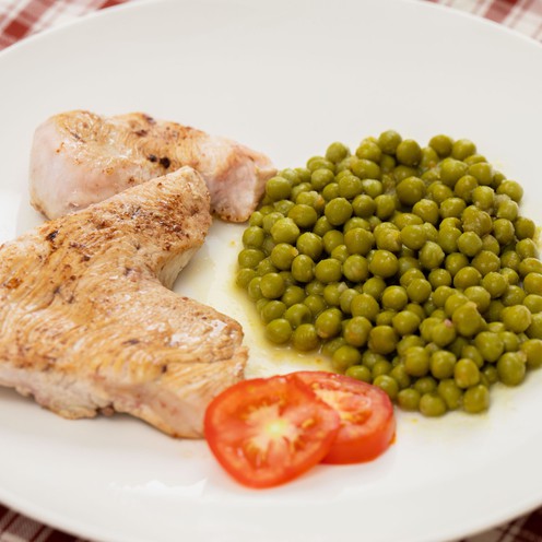 Turkey steak with peas for 4 persons (1,6 kg)
