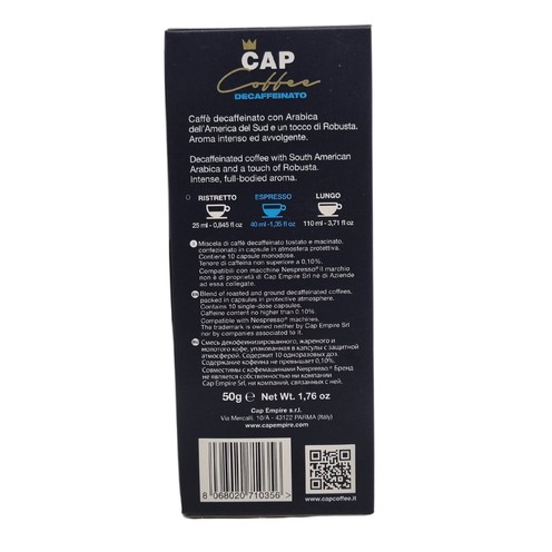 Kava Cap Empire Decaffeinato (10 kom)